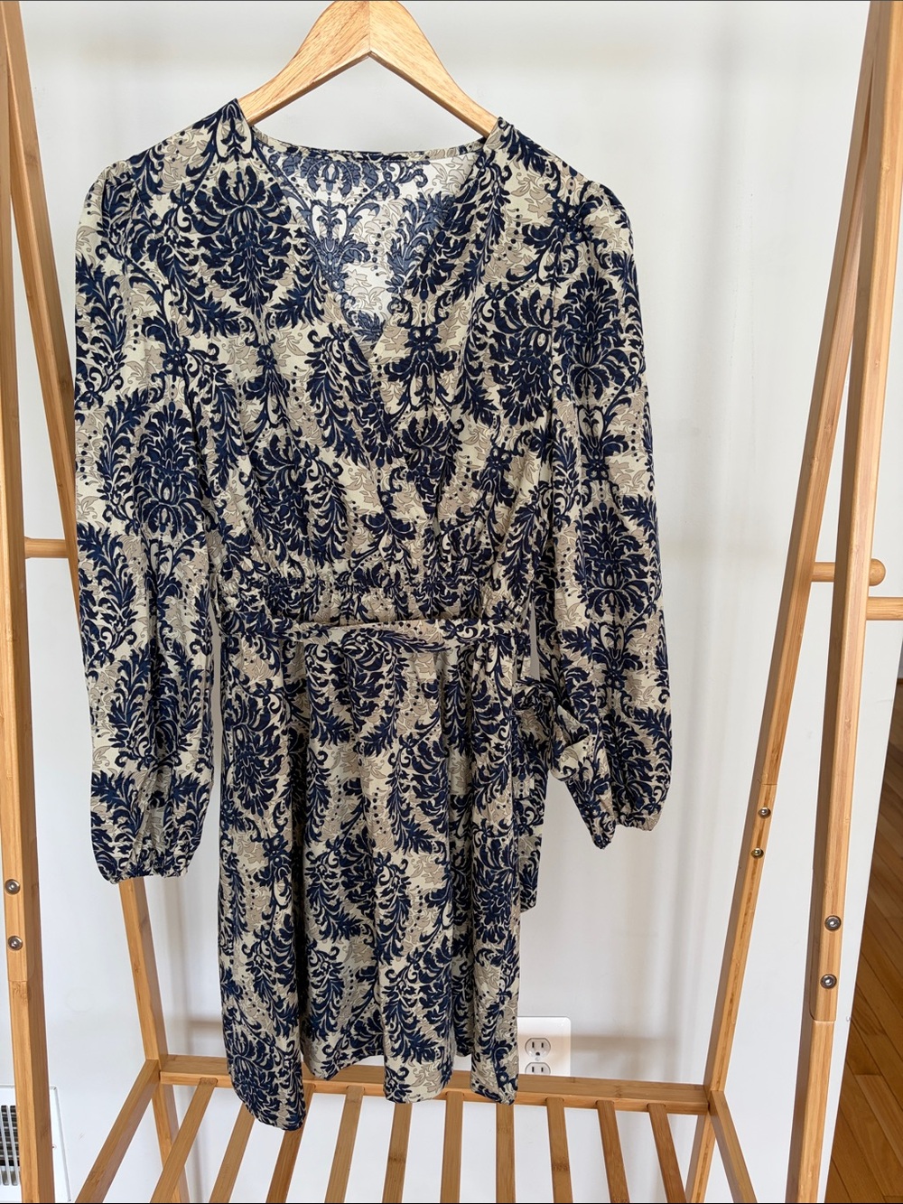 Women's Navy Floral Print Dress